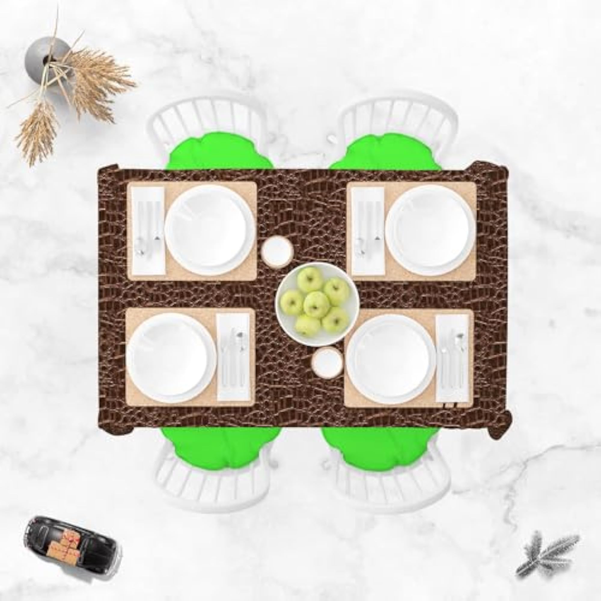 Crocodile Hide Table Cloth Cover for Dining & Center Table