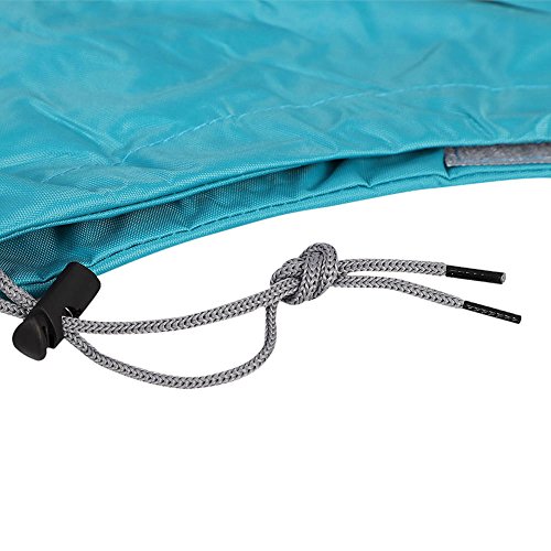 Image of HAOZAIKEJI Universal Motorcycle Raincoat Waterproof Hoodie Rain Cape Reusable Bike E-bike Rain Coat Mobility Scooter Outdoor Rain Poncho with Detachable Hat Brim Reflective Strip for Men Women