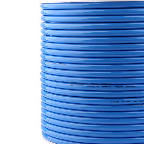 DERPIPE Pneumatic Hose 12mm OD 8mm ID Blue Polyurethane PU Tubing Air Compressor Pipe 100 Meter (328ft) - Thumbnail 5