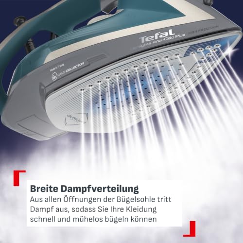 Tefal Dampfbügeleisen Ultragliss Plus, 2800 W, abnehmbarer Kalk-Kollektor, kratzfeste Bügelsohle, 50 g/Min. Dampfabgabe… – Ansicht 6