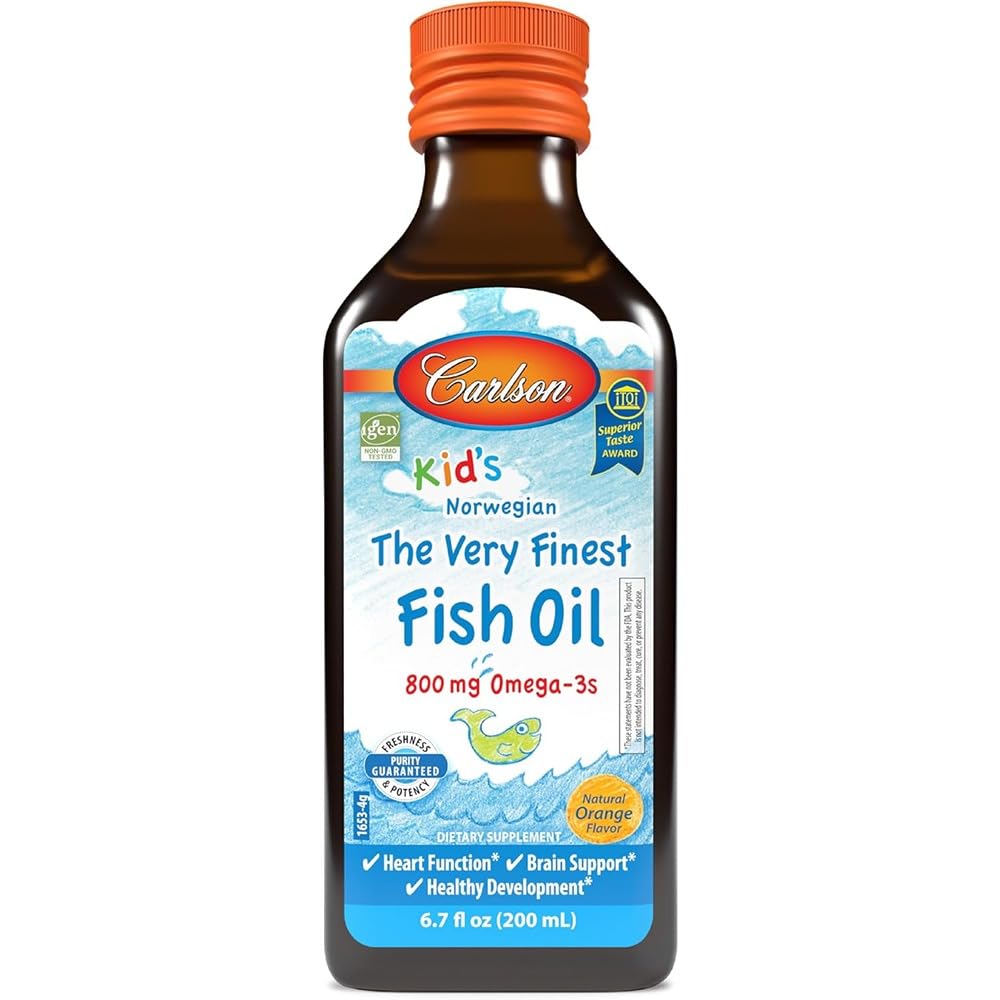 Carlson Laboratories Very Finest Fish Oil Orange for Kids, 200ml