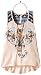 Beautees Girls' Sleeveless Tank Top with Screen Print and Necklace