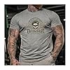 GYMTIER Death Before Dishonor - Men's Gym T-Shirt - Bodybuilding Workout Top, Sport Grey, XXL #1