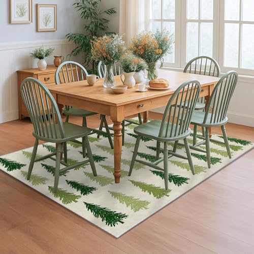 Tapis de sol antidérapant sapins 1,5 x 2,1 m isolant pour lit
