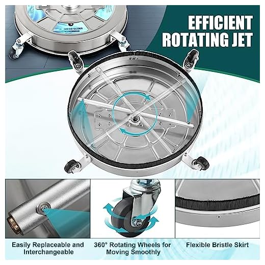 24" Pressure Washer Surface Cleaner Attachment