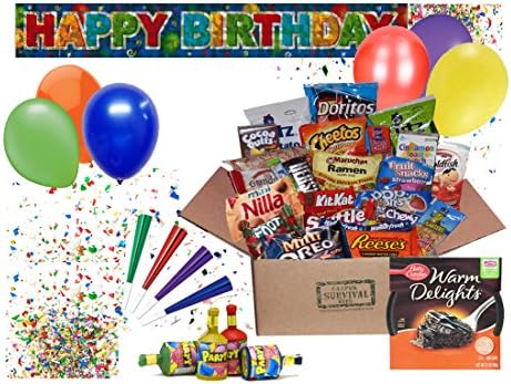 Happy Birthday Campus Survival Kit Care Package (Gluten-Free)