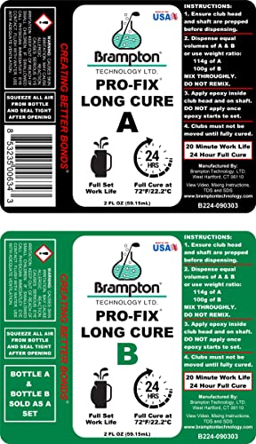 image for BRAMPTON TECHNOLOGY, LTD. Brampton PRO-FIX Long Cure Golf Epoxy - Full
