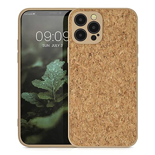 Kwmobile Case Compatible With Apple Iphone 12 Pro Max - Case Made Of Tpu And Cork With Bumper For Phone - Light Brown #TOP4