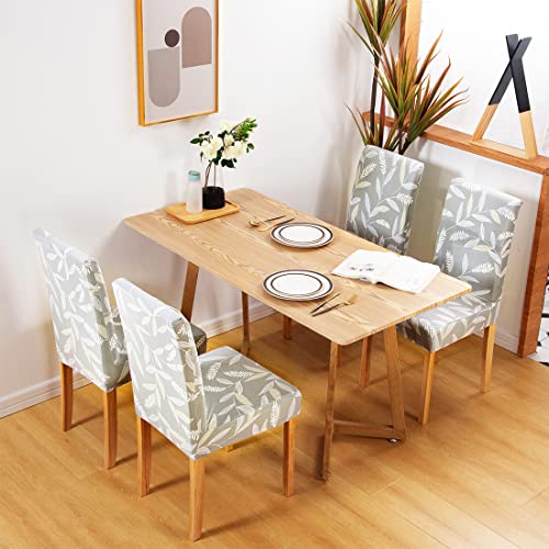 TOMMO Dining Room Chair Covers Set of 6, Stretch Removable Washable Spandex Dining Chair Slipcovers Protectors - Image 2