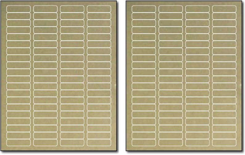 Gold Foil Return Address 1 3/4" x 1/2" for Laser Printers - 800 Labels (Pack of 2)