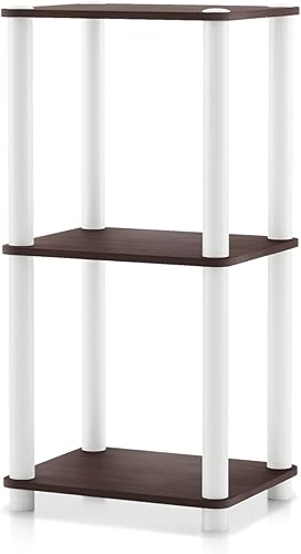 Miniatura 32 de Homes: Inside + Out Apexa Unidades de Estantería Estrecha Moderna de 4 Niveles, Estantes de Exhibición para Coleccionables, Estante de Pie de Fácil