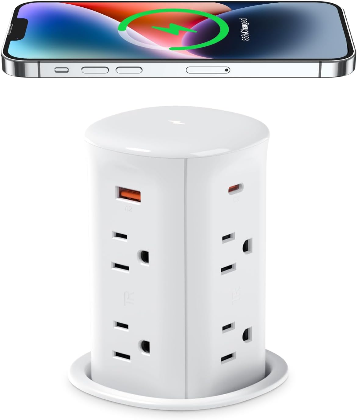 ANNQUAN 3″ Pop Up Countertop Receptacle with...