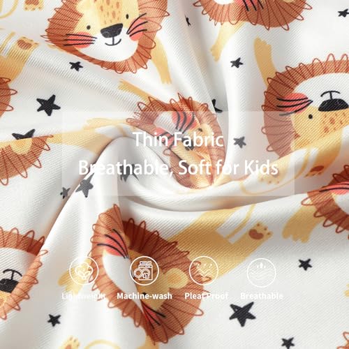 Image of LittleSpring Kids Short Sleeve Tshirt Crewneck Print Summer Tops
