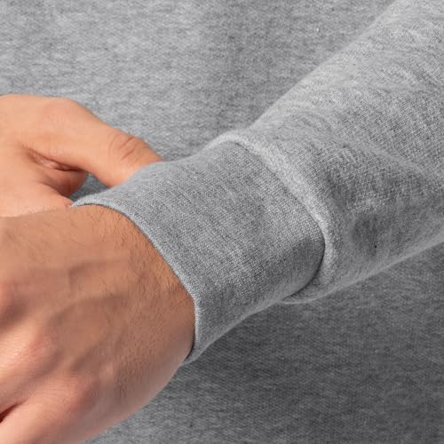 Fruit Of The Loom Mens Eversoft Fleece Crewneck Sweatshirts, Moisture Wicking & Breathable, Sizes S-4x Shirt, Grey Heather, Large US