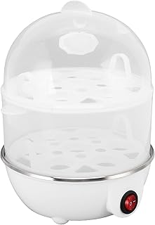 350W 2 Capas, Cocción de Huevo en el Hogar 14 Piezas de Huevos Tiempo Auto Auto 14 CAPACIDAD CUISER CUISURUR OEUF GRANDE Capacit Autor PP Seguro Duradero con Taza Medición para Calderas Rápido (WHITE)