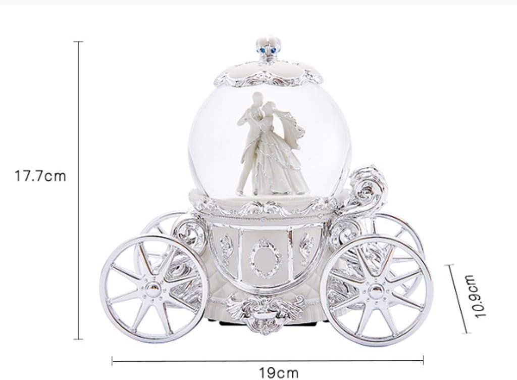パンプキンキャリッジシリーズ オルゴール スノードーム ガラスオルゴール ホームオフィス コーヒーショップ装飾