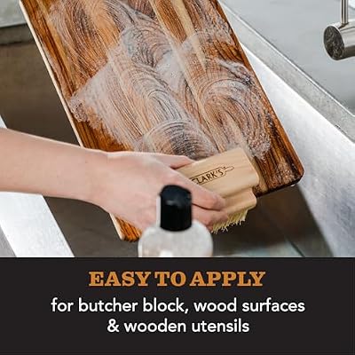 CLARK'S Cutting Board Organic Soap - Cleaner for Butcher Block, Countertop and Utensils - Enriched with Natural Orange & Lemon Extracts - Cleans and Restores Wood - Use Before Food Safe Mineral Oil