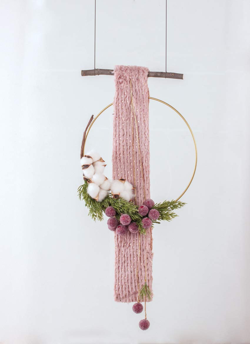 Rayher Metal Rings Coated 20 cm Diameter Box of 10 White, std