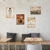 Sunflower Metal Wall Decor Hummingbird Sunflower Enjoy The Little Things Metal Signs Vintage Room Decor Aesthetic Wall Art Tin Sign Gift for Garage Man Cave Bar 8x12 inch