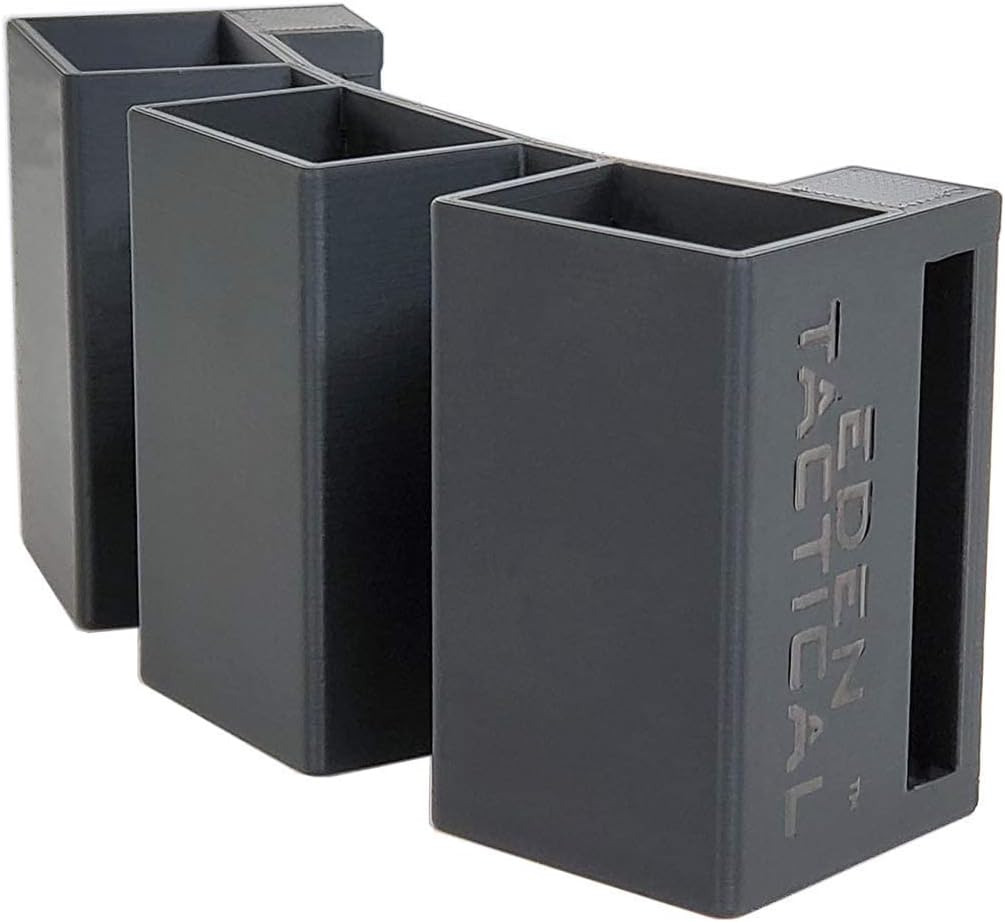 Triple Magazine Pouch (OWB) for Beretta 92 and 96 Magazines, 3 in a Row, Adjustable Belt Loops fit 1.5 inch, 1.75 inch and 2 inch Belts