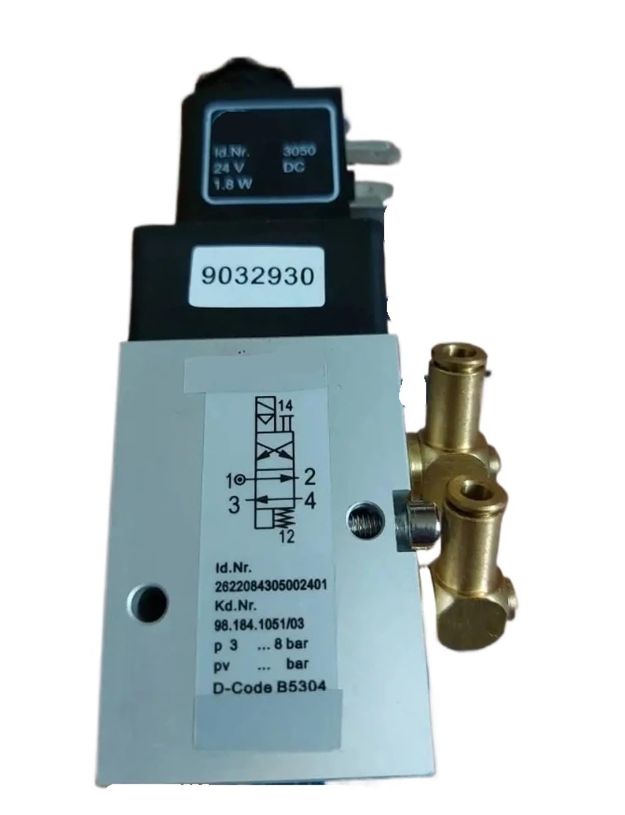 Yjcebgped 98.184.1051 2 Piece/Lot 6Mm Copper Head Sm102 Cd102 2625484 Solenoid Valve