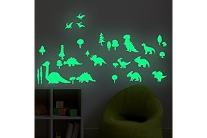 Glow in the Dark Dino Wall Stickers for Kids - Your Nighttime Adventure Awaits!