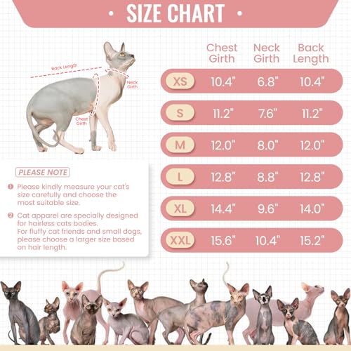 Pyjama chat Sphynx vêtements chaton pour nuit fraîche - 5