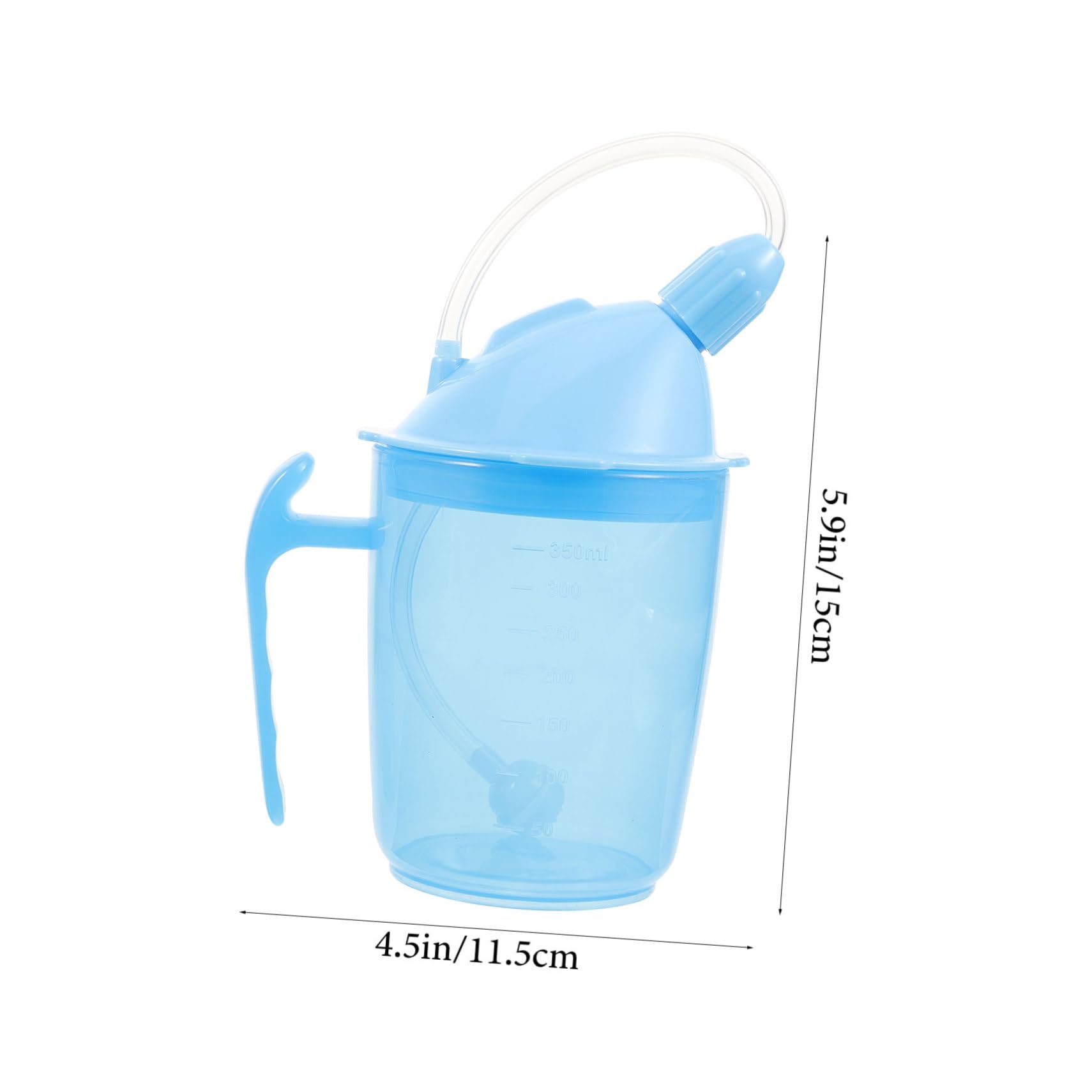 UTHCLO Convalescent Feeding Cup Straw Lid Senior's Drinking Cup for for Elderly