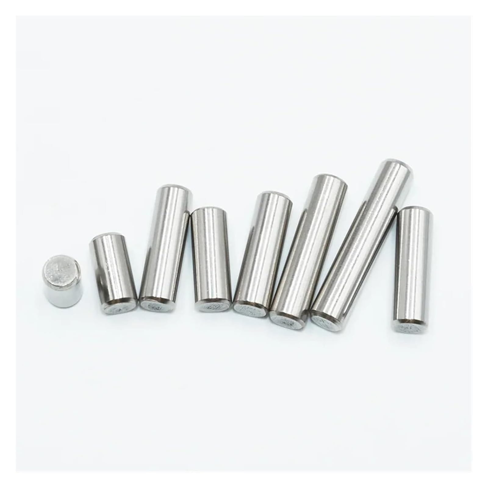 Perni hardware, perno di centraggio cilindrico in acciaio inossidabile 304 M1 M1.5 M2 M2.5 M3 M4 M6 Perni di centraggio in metallo Blocco albero di fissaggio Asta solida rotonda(80mm,5pcs M8)