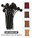 Cypsin 4inch 10 Strands 100% Human Hair Dreadlock Extensions, 0.4cm Width Handmade Loc Extensions Human Hair for Men Women Kids, Permanent Dread Extensions Can Be Dyed Bleached Curled(Natural Black)