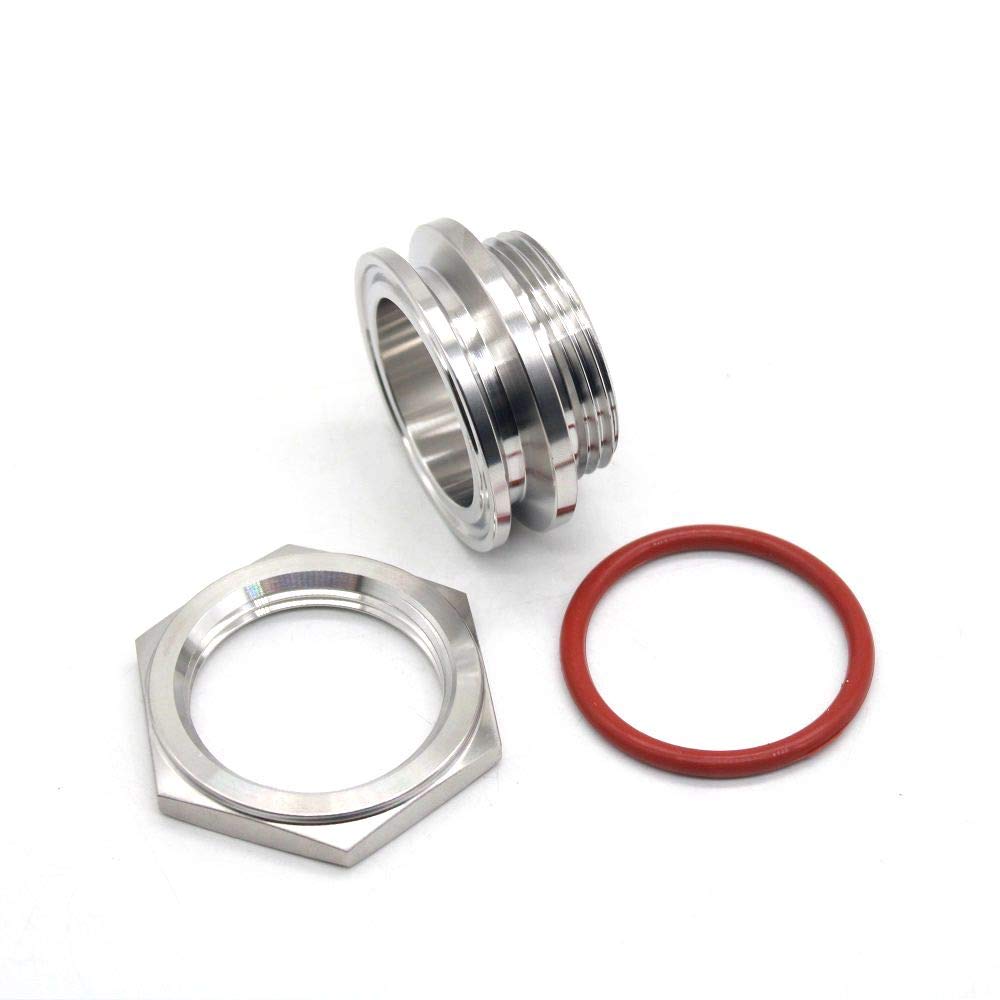 Racor de compresión de mamparo 1.5”2" Hervidor de acero inoxidable TC Weldless Bulkehad 304 Bulkhead-TC50.5MM