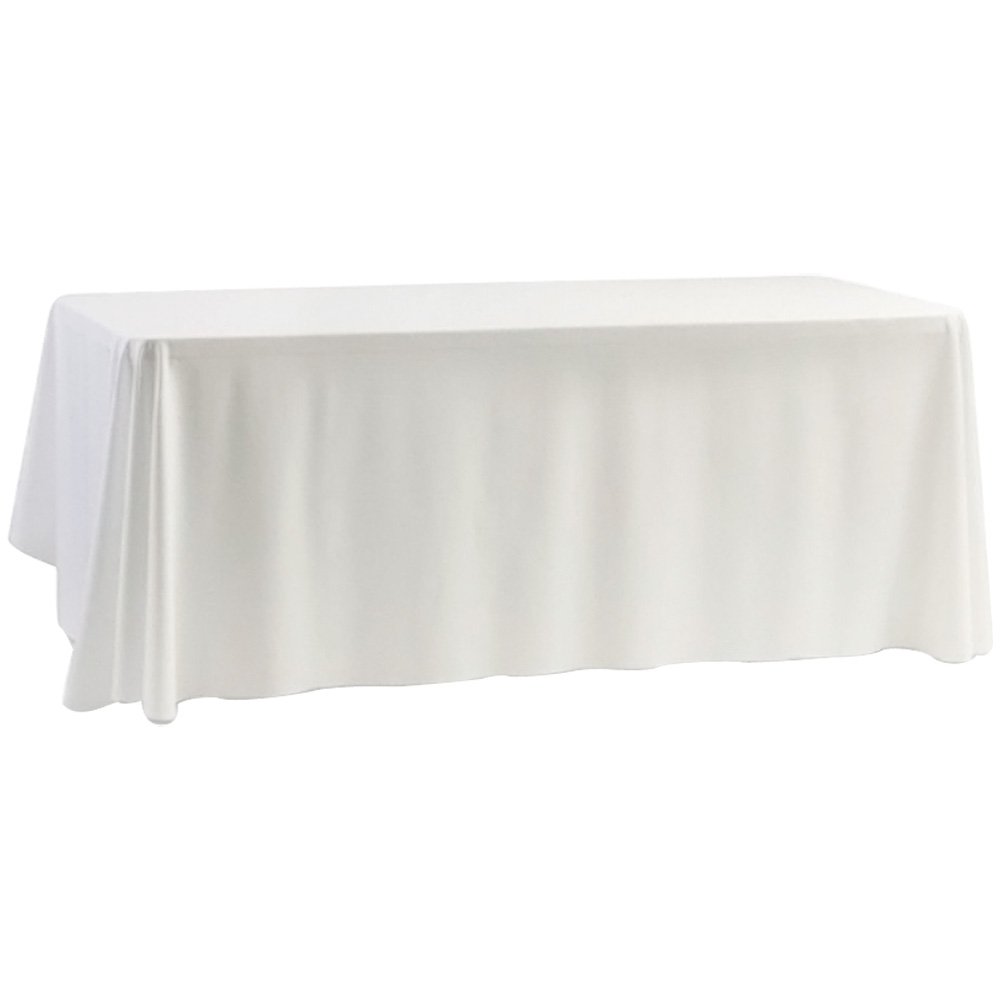 Time to Sparkle Rectangle 52" x 70" Polyester Tablecloth, Tablecloth Table Cover Seamless linen Decoration Wedding, White