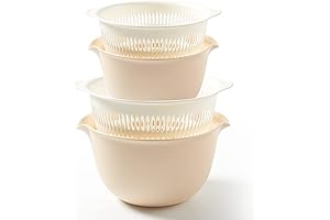 2-in-1 Kitchen Colander Set: The Ultimate Strainer Bowl for Effortless Kitchen Tasks