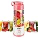 KUWAN Mini Electric Fruit Juicer Rechargeable portable Blender with USB Charging Cable install safety protection program