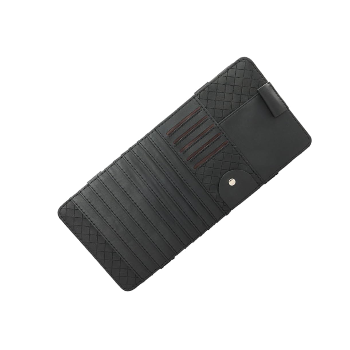 ibasenice 2 Stücke Sonnenblende Lagerung Organizer Fahrzeug Lagerung Tasche Stift Slot Leder Organizer