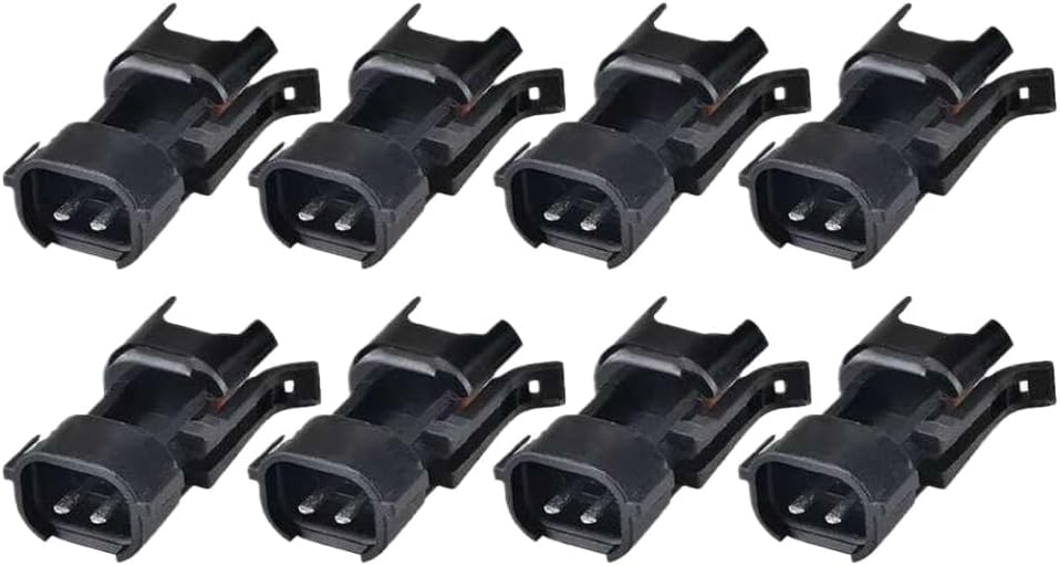 Fuel Injector Adapter Connector 8pcs Fit For USCAR EV1 To EV6 EV14 LS1 LS2 LS3
