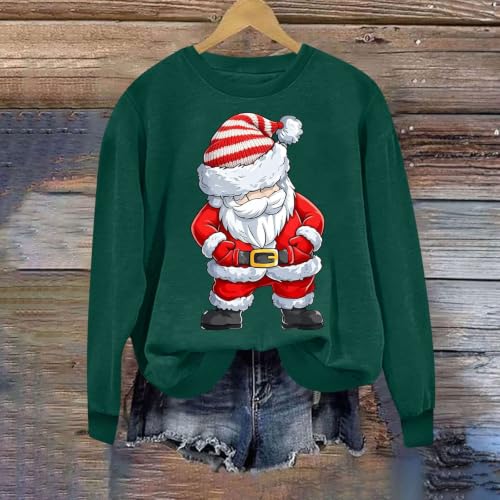 Christmas Sweatshirts For Women Crewneck Graphic Holiday Pullover Daily Top - image 7