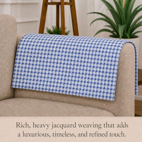 Image of STITCHNEST 'Nomad Weave Collection' Sofa Armrest Cover | Elegant Jacquard Fabric, Washable & Durable for Modern Living (18 x 22 Inches) 42
