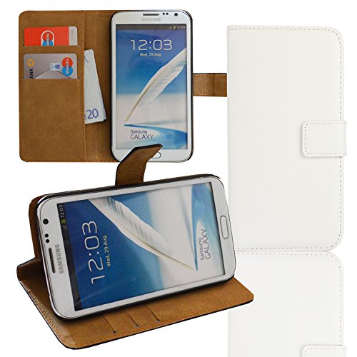 Eximmobile Funda con tapa para Samsung Galaxy S Duos, color blanco