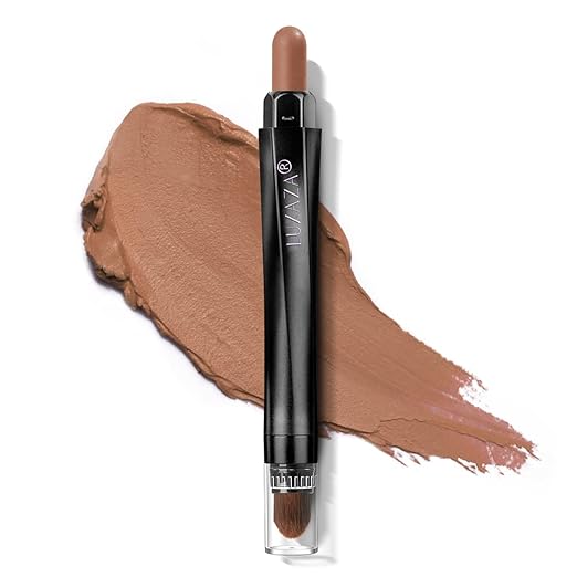 LUXAZA Cream Single Eyeshadow Stick with Blending Brush