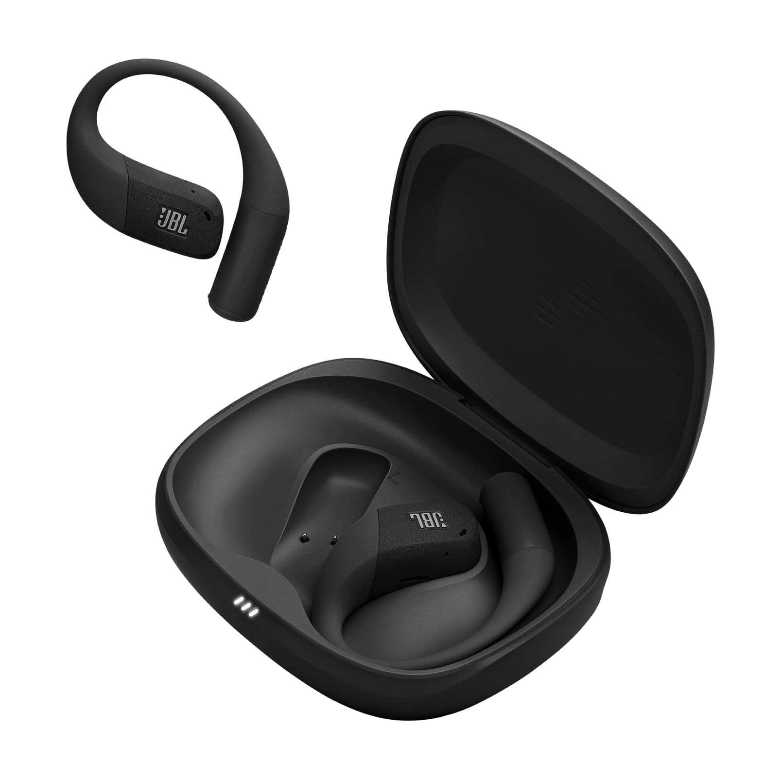 JBL Endurance Zone, Cuffie Sportive Open-Ear True Wireless, Nero/Grigio | Archetto Ergonomico, Bluetooth 5.3, JBL OpenSound, 32H Autonomia, IP68 Impermeabili, Google Finder, App JBL Headphones
