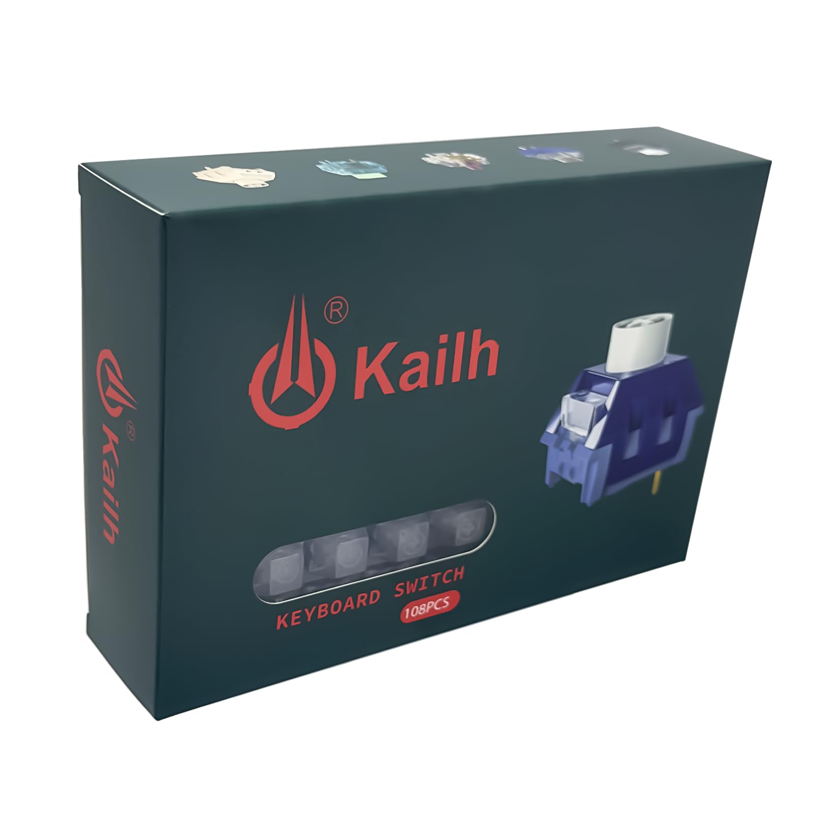 Amazon | Zjmehty Kailh Box サイレントキーボードスイッチ ディープ