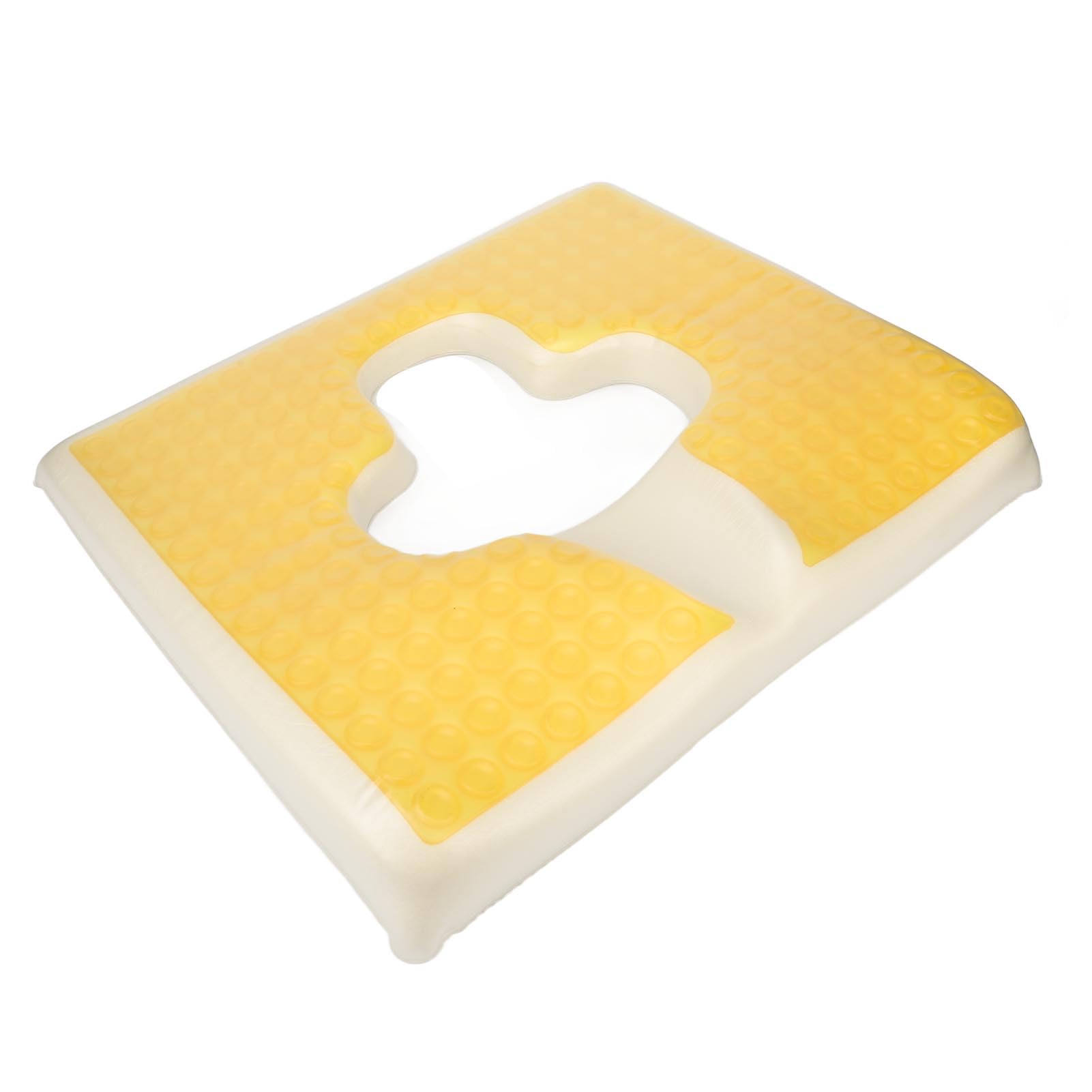 Cojín Antiescaras, Material de Fibra Transpirable en Forma de T con Cojín de Coxis para Hemorroides de Apertura Triangular, Cojín de Asiento Ergonómico, Asiento para Silla de