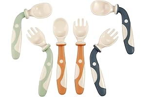 PandaEar Spoons and Forks for Toddlers: The Perfect Training Utensils for Budding Eaters