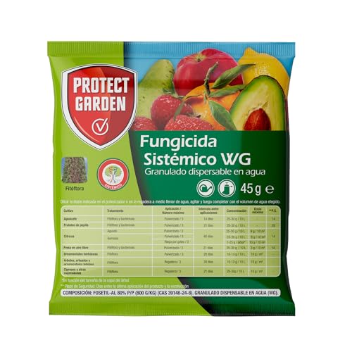 Protect Garden Fungicida sistémico Aliette WG, ideal para cesped, coníferas y cítricos. Fungicida antioidio