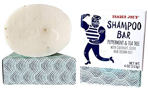 Miniatura 5 de Trader Joe's Barra de champú de menta y árbol de té con aceites de coco, oliva y jojoba, barra de 4 onzas