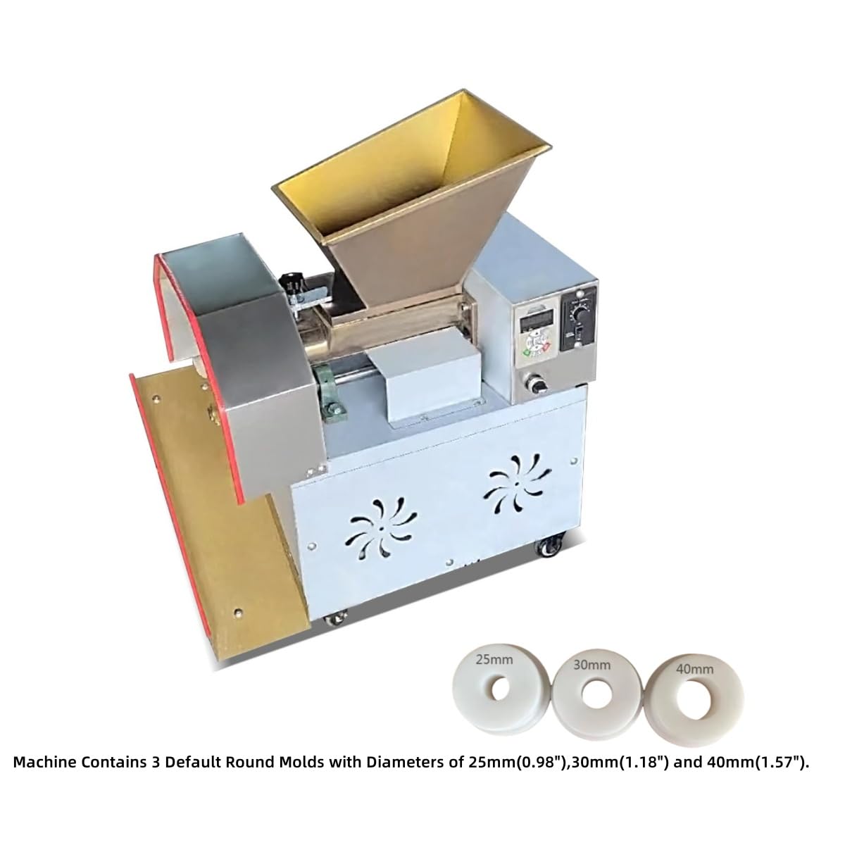 Koalalko Dough Divider Auto Dough Divider Cutter Dough forming machine Electric Dough Ball Making Machine Used to process Dumplings steamed stuffed bun pizza bread biscuits desserts and other dough