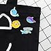 GuassLee Enamel Lapel Brooches Pin Set- 5pcs Lovely Undersea Creature Fish Brooch, Cute Cartoon Pins for Backpacks Clothes Bags Jackets Hat Jewelry DIY Accessories Decoration