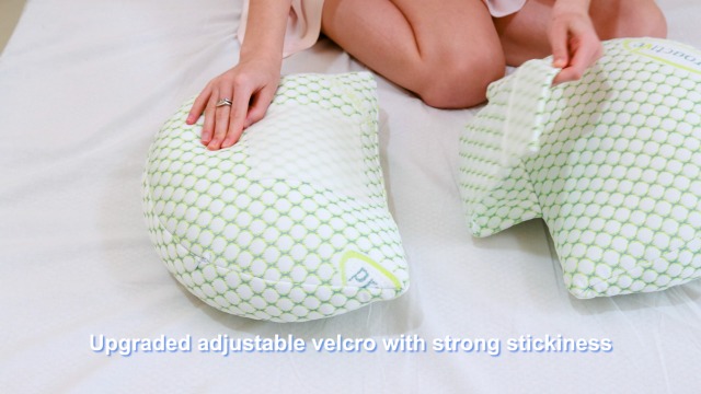 Oternal Coussin de grossesse pour femmes enceintes, Coussin de corps de grossesse doux, Soutien pour le dos, les hanches, les jambes, Coussin de maternité avec housse de coussin amovible et réglable
