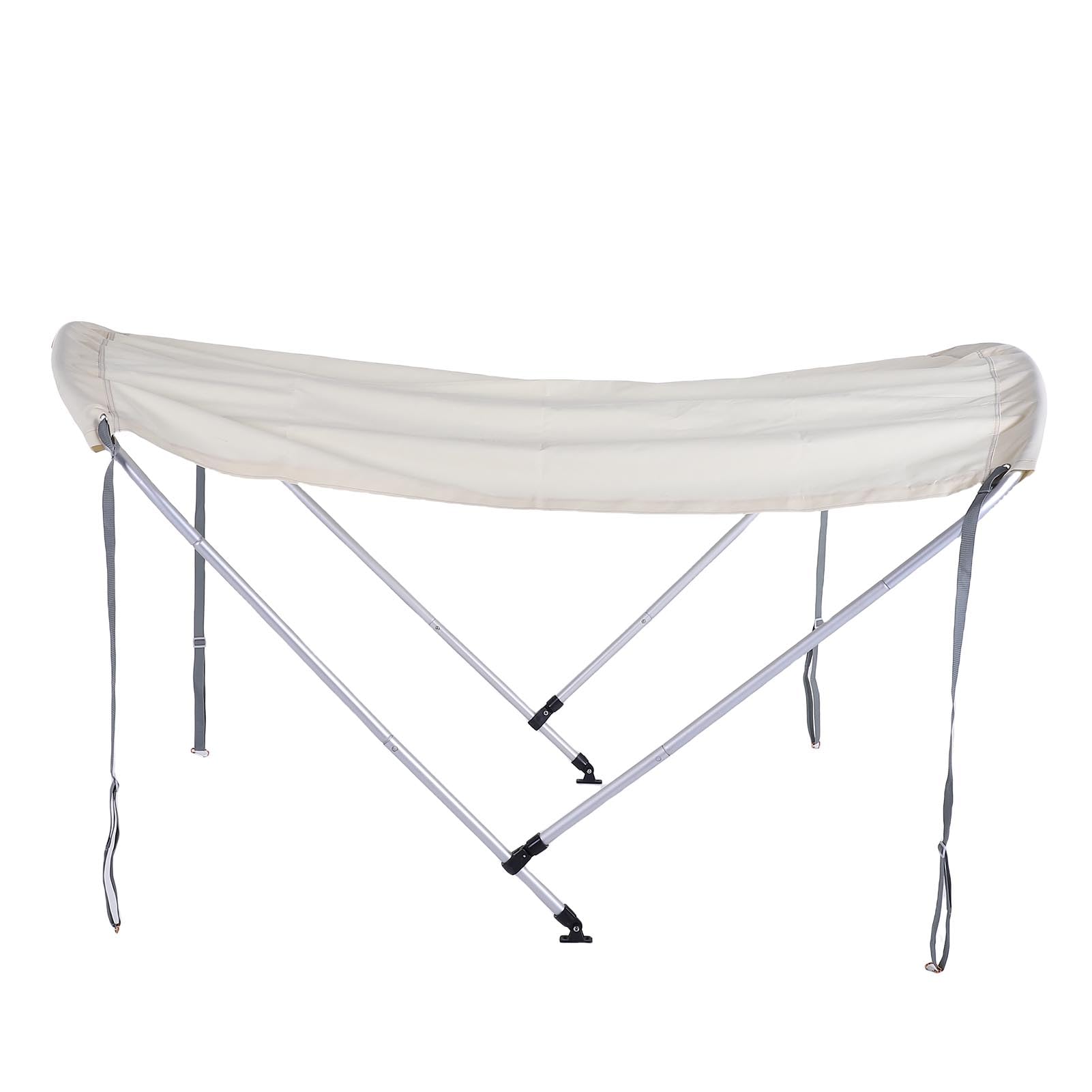 Haofy Toldo para Barco Marino con Marco de Aleación de Aluminio, Cubierta de Poliéster 600D, Ajuste Universal para Bote Inflable, Canoa, Kayak, Lancha Rápida